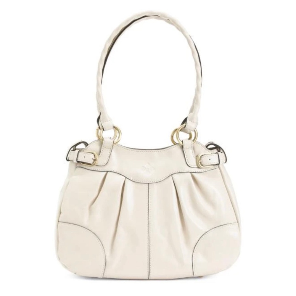 Patricia Nash Discovery Leather Mona Satchel Latte